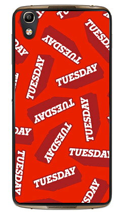 TUESDAY レッド （クリア） fir ALCATEL IDOL 4 MVNOスマホ（SIMフリー端末） Coverfull alcatel idol 4 ケース alcatel idol 4 カバー アルカテル アイドル4 ケース アルカテル アイドル4 カバー idol4ケース idol4カバー 送料無料