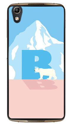Cf LTD シロクマ イニシャル B （クリア） fir ALCATEL IDOL 4 MVNOスマホ（SIMフリー端末） Coverfull alcatel idol 4 ケース alcatel idol 4 カバー アルカテル アイドル4 ケース アルカテル アイドル4 カバー idol4ケース 送料無料