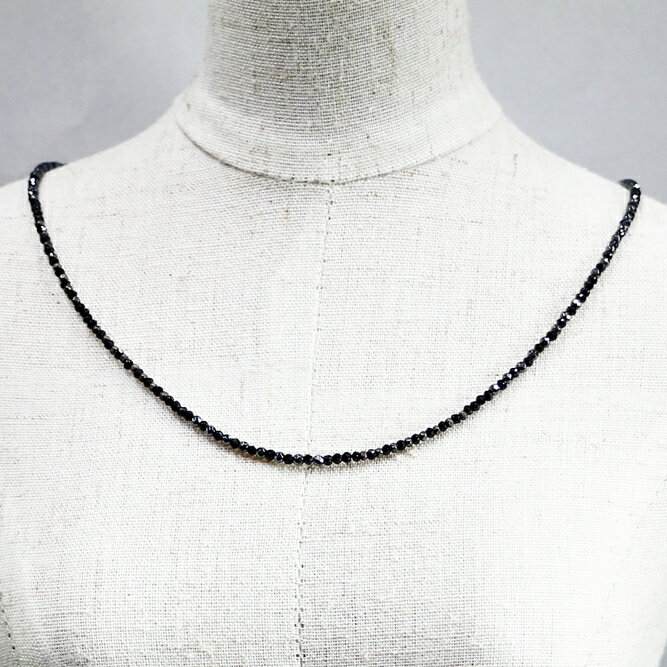 ネックレス 天然石 スピネル ヘマタイト ブラック ハンドメイド 日本製 パワーストーン シルバー925 天然石 MADE IN JAPAN ミックス ネックレス メンズ シンプル ネックレス レディース おしゃれ アクセサリー M&R エムアンドアール 送料無料
