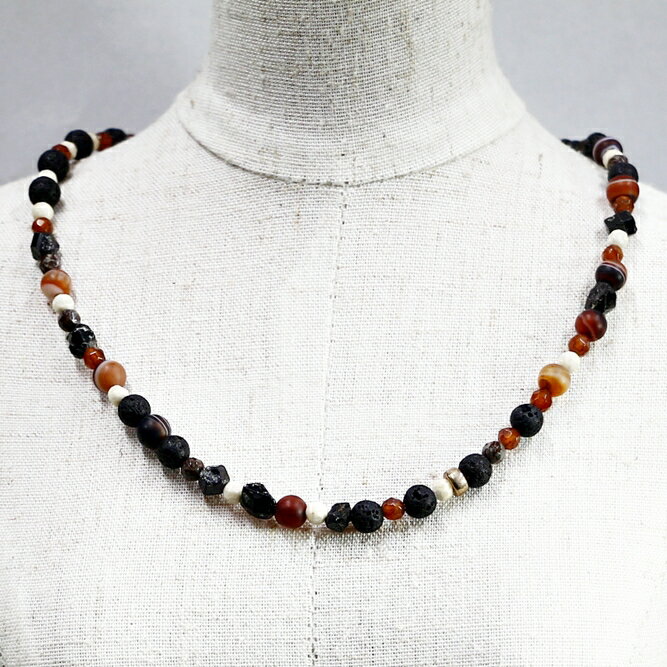 ネックレス天然石アゲートガーネット...