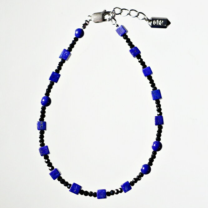 ブレスレット 天然石 ラピス・ラズリ スピネル ブルー ブラック ハンドメイド 日本製 パワーストーン シルバー925 ビーズ 天然石 MADE IN JAPAN ミックス ブレスレット メンズ シンプル ブレスレット レディース おしゃれ アクセサリー M&R エムアンドアール 送料無料