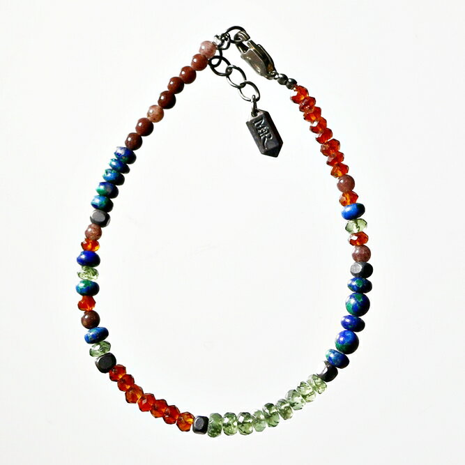 ブレスレット 天然石 アパタイト シリトン ブルー ハンドメイド 日本製 パワーストーン シルバー925 ビーズ 天然石 MADE IN JAPAN ミックス ブレスレット メンズ シンプル ブレスレット レディース おしゃれ アクセサリー M&R エムアンドアール 送料無料