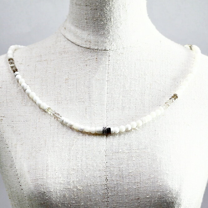 ネックレス 天然石 アゲート コーラル ホワイト ハンドメイド 日本製 パワーストーン シルバー925 ビーズ 天然石 MADE IN JAPAN ミックス ネックレス メンズ シンプル ネックレス レディース おしゃれ アクセサリー M&R エムアンドアール 送料無料