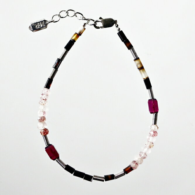 ブレスレット 天然石 アゲート ガーネット レッド ハンドメイド 日本製 パワーストーン シルバー925 ビーズ 天然石 MADE IN JAPAN ミックス ブレスレット メンズ シンプル ブレスレット レディース おしゃれ アクセサリー M&R エムアンドアール 送料無料