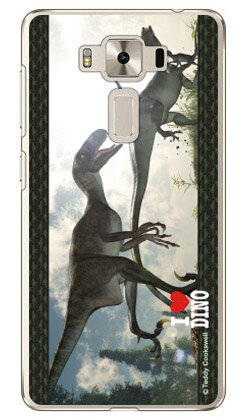 Rakuten - Dinosaur Design 恐竜デザインシリーズ 「デイノニクスとテノントサウルス」 （クリア） ZenFone 3 Deluxe （5.5インチ） ZS550KL MVNOスマホ（SIMフリー端末） zenfone 3 deluxe ケース zenfone 3 deluxe カバー zs550kl ケース 送料無料