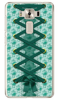 コルセット グリーン (クリア) fir ZenFone 3 Deluxe (5.5インチ) ZS550KL MVNOスマホ(SIMフリー端末) Coverfull zenfone 3 deluxe ケース zenfone 3 deluxe カバー zs550kl ケース zs550kl カバー ゼンフォン3 ケース ゼンフォン3 送料無料