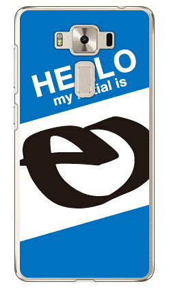 Rakuten - Cf LTD ハローイニシャル E ブルー （クリア） fir ZenFone 3 Deluxe （5.5インチ） ZS550KL MVNOスマホ（SIMフリー端末） Coverfull zenfone 3 deluxe ケース zenfone 3 deluxe カバー zs550kl ケース zs550kl カバー ゼンフォン3 送料無料