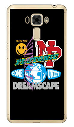 NEW PATH 「STICKERS REWORK （ブラック）」 （クリア） ZenFone 3 Laser ZC551KL MVNOスマホ（SIMフリー端末） SECOND SKIN zenfone 3 laser zc551kl ケース zenfone 3 laser zc551kl カバー ゼンフォン3 ケース ゼンフォン3 カバー 送料無料
