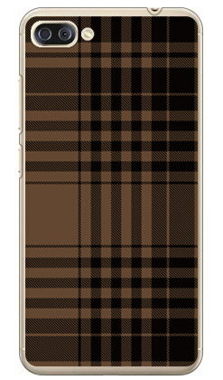 チェック ブラウン×ブラック （クリア） ZenFone 4 Max Pro ZC554KL MVNOスマホ（SIMフリー端末） SECOND SKIN zenfone 4 max pro ケース zenfone 4 max pro カバー zc554kl ケース zc554kl カバー ゼンフォン4マックスプロ ケース 送料無料