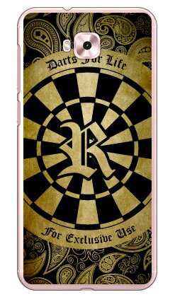 Cf LTD ダーツ イニシャル イエロー R （クリア） ZenFone 4 Selfie ZD553KL MVNOスマホ（SIMフリー端末） Coverfull zenfone 4 selfie ケース zenfone 4 selfie カバー zd553kl ケース zd553kl カバー ゼンフォン4セルフィー ケース 送料無料