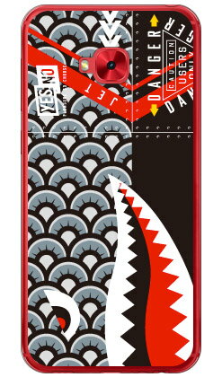 【送料無料】 シャーク 鯉のぼり ブラック （ソフトTPUクリア） / for ZenFone 4 Selfie Pro ZD552KL/MVNOスマホ（SIMフリー端末） 【YESNO】zenfone 4 selfie pro ケース zenfone 4 selfie pro カバー zd552kl ケース zd552kl カバー ゼンフォン4セルフィープロ ケース