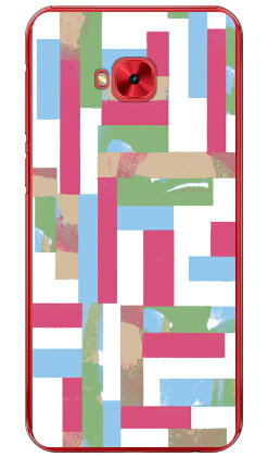 カラー バー モザイク （クリア） ZenFone 4 Selfie Pro ZD552KL MVNOスマホ（SIMフリー端末） Coverfull zenfone 4 selfie pro ケース zenfone 4 selfie pro カバー zd552kl ケース zd552kl カバー ゼンフォン4セルフィープロ 送料無料