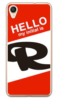 Cf LTD ハローイニシャル R レッド （クリア） ZenFone Live L1 ZA550KL MVNOスマホ（SIMフリー端末） Coverfull zenfone live l1 za550kl ケース zenfone live l1 za550kl カバー za550klケース za550klカバー ゼンフォンライブL1ケース 送料無料