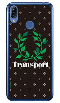 Transport Laurel クロスドット ブラック （ソフトTPUクリア） design by Moisture fot ZenFone Max M2 ZB633KL MVNOスマホ（SIMフリー端末） SECOND SKIN zenfone max m2 ケース zenfone max m2 カバー zb633kl ケース zb633kl カバー 送料無料