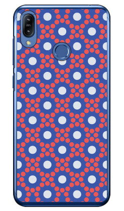 サークルドット ブルー （クリア） ZenFone Max M2 ZB633KL MVNOスマホ（SIMフリー端末） Coverfull zenfone max m2 ケース zenfone max m2 カバー zb633kl ケース zb633kl カバー ゼンフォンマックスM2 ケース ゼンフォンマックスM2 送料無料