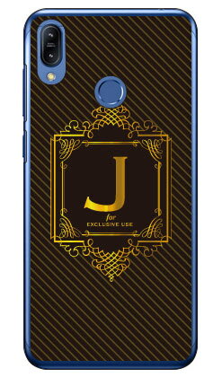 Cf LTD ラグジュアリーイニシャル J ゴールドイエロー （クリア） ZenFone Max M2 ZB633KL MVNOスマホ（SIMフリー端末） Coverfull zenfone max m2 ケース zenfone max m2 カバー zb633kl ケース zb633kl カバー ゼンフォンマックスM2 ケース 送料無料