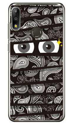 ミイラくん ペイズリーブラック （クリア） ZenFone Max Pro M2 ZB631KL MVNOスマホ（SIMフリー端末） YESNO zenfone max pro m2 ケース zenfone max pro m2 カバー zb631kl ケース zb631kl カバー ゼンフォンマックスプロM2 ケース 送料無料