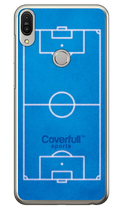 Rakuten - サッカーコート ブルー（クリア） ZenFone Max Pro M1 ZB602KL MVNOスマホ（SIMフリー端末） Coverfull zenfone max pro m1 zb602kl ケース zenfone max pro m1 zb602kl カバー zb602klケース zb602klカバー ゼンフォンマックスプロM1ケース 送料無料