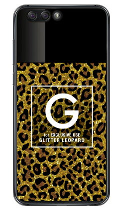 Cf LTD ヒョウ柄 ネイルボトル イニシャル G ブラウン （クリア） ZenFone 4 ZE554KL MVNOスマホ（SIMフリー端末） Coverfull zenfone 4 ケース zenfone 4 カバー ze554kl ケース ze554kl カバー ゼンフォン4 ケース ゼンフォン4 送料無料