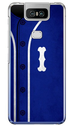 Cf LTD ベースボール イニシャル ブルー I (クリア) ZenFone 6 ZS630KL MVNOスマホ(SIMフリー端末) Coverfull ハードケース zenfone 6 ケース zenfone 6 カバー zs630kl ケース zs630kl カバー ゼンフォン6 ケース ゼンフォン6 送料無料