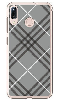 Cf LTD スタンダード スイートチェック グレー （クリア） ZenFone Max M1 ZB555KL MVNOスマホ（SIMフリー端末） Coverfull zenfone max m1 ケース zenfone max m1 カバー zb555kl ケース zb555kl カバー ゼンフォンマックスM1 ケース 送料無料