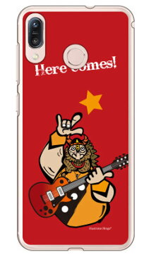 【送料無料】 Rockおやじ 赤 （クリア） design by Ringo / for ZenFone Max M1 ZB555KL/MVNOスマホ（SIMフリー端末） 【Coverfull】zenfone max m1 ケース zenfone max m1 カバー zb555kl ケース zb555kl カバー ゼンフォンマックスM1 ケース