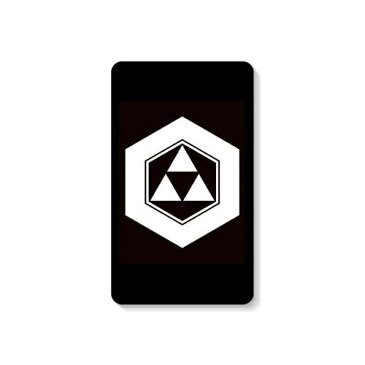 【送料無料】 家紋シリーズ モバイルバッテリー 亀甲に三つ鱗 (きっこうにみつうろこ) 【Coverfull】 4000mAh microUSBケーブル付き 充電器 iPhone アイフォン Android アンドロイド