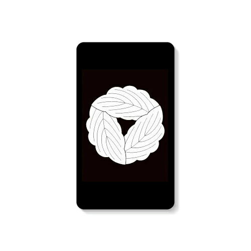 【送料無料】 家紋シリーズ モバイルバッテリー 三つ追い重ね柏 （みつおいかさねかしわ） 【Coverfull】 4000mAh microUSBケーブル付き 充電器 iPhone アイフォン Android アンドロイド
