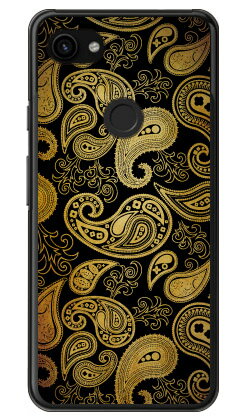 Cf LTD ブラック×ゴールドコレクションシリーズ ペイズリー （クリア） Google Pixel 3a XL MVNOスマホ（SIMフリー端末）・docomo・SoftBank Coverfull google pixel 3a xl ケース google pixel 3a xl カバー グーグルピクセル3aXLケース 送料無料