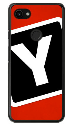 Cf LTD キャンプ イニシャル レッド×ブラック Y （クリア） Google Pixel 3a XL MVNOスマホ（SIMフリー端末）・docomo・SoftBank Coverfull google pixel 3a xl ケース google pixel 3a xl カバー グーグルピクセル3aXLケース 送料無料