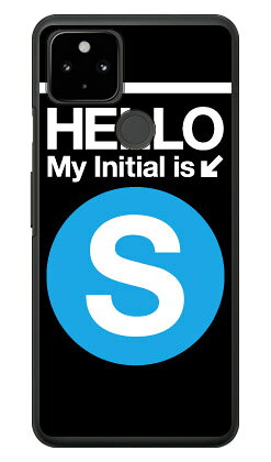 Cf LTD サブウェイイニシャル S サックスブルー （クリア） Google Pixel 4a （5G） MVNOスマホ（SIMフリー端末）・SoftBank Coverfull google pixel 4a 5G ケース google pixel 4a 5G カバー グーグルピクセル4a5Gケース 送料無料