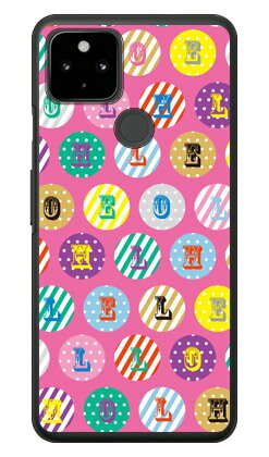 ハロードット ピンク (クリア) Google Pixel 4a (5G) MVNOスマホ(SIMフリー端末)・SoftBank Coverfull google pixel 4a 5G ケース google pixel 4a 5G カバー グーグルピクセル4a5Gケース グーグルピクセル4a5Gカバー 送料無料