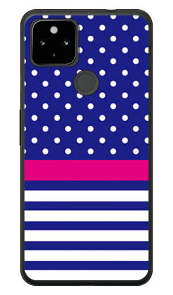 ドット ボーダー ネイビー (ソフトTPUクリア) Google Pixel 4a (5G) MVNOスマホ(SIMフリー端末)・SoftBank SECOND SKIN google pixel 4a 5G ケース google pixel 4a 5G カバー グーグルピクセル4a5Gケース グーグルピクセル4a5Gカバー 送料無料
