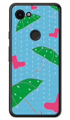アンブレラ グリーン （クリア） Google Pixel 3a MVNOスマホ（SIMフリー端末）・docomo・SoftBank Coverfull google pixel 3a ケース google pixel 3a カバー グーグルピクセル3aケース グーグルピクセル3aカバー pixel3ケース pixel3カバー 送料無料