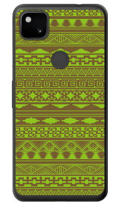 バティック グリーン （ソフトTPUクリア） Google Pixel 4a MVNOスマホ（SIMフリー端末）・SoftBank SECOND SKIN google pixel 4 a ケース google pixel 4 a カバー グーグルピクセル4aケース グーグルピクセル4aカバー pixel4aケース 送料無料