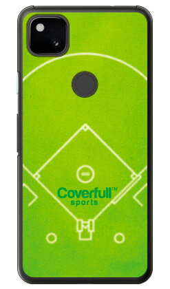 野球 ベースボールコート グリーン(クリア) Google Pixel 4a MVNOスマホ(SIMフリー端末)・SoftBank Coverfull goog...