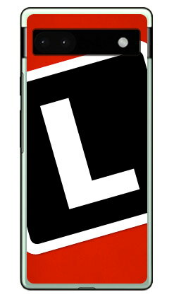 Cf LTD キャンプ イニシャル レッド×ブラック L （ハードケース） Google Pixel 6a Coverfull google pixel 6a ケース pixel 6a フィルム pixel 6a ケース ショルダー pixel 6a 本体 保護 simフリー pixel 6a ケース かわいい pixel 6a スマホケース 送料無料