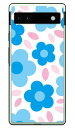 フラワーポップ ホワイト×ブルー (ハードケース) Google Pixel 6a SECOND SKIN google pixel 6a ケース pixel 6a フィルム pixel 6a ケース ショルダー pixel 6a 本体 保護 simフリー pixel 6a ケース かわいい pixel 6a スマホケース スマホカバー 送料無料(2)