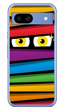 樂天商城 - ミイラくん クレイジーレインボーPixel 8a (ソフトTPU) YESNO ケース カバー スマホケース 送料無料 耐衝撃 プリント 保護 衝撃吸収
