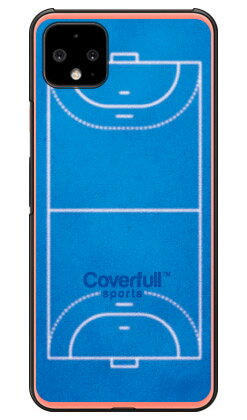 ハンドボールコート ブルー(クリア) Google Pixel 4 MVNOスマホ(SIMフリー端末)・SoftBank Coverfull google pixel 4 ケース google pixel 4 カバー グーグルピクセル4ケース グーグルピクセル4カバー pixel4ケース pixel4カバー 送料無料