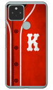Cf LTD ベースボール イニシャル レッド K (クリア) Google Pixel 5 MVNOスマホ(SIMフリー端末)・docomo・au・SoftBank Coverfull google pixel 5 ケース google pixel 5 カバー グーグルピクセル5ケース グーグルピクセル5カバー 送料無料(2)