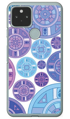 パープル ディスク パターン (クリア) Google Pixel 5 MVNOスマホ(SIMフリー端末)・docomo・au・SoftBank Coverfull google pixel 5 ケース google pixel 5 カバー グーグルピクセル5ケース グーグルピクセル5カバー pixel5ケース 送料無料