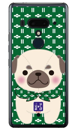 콩 시바 삼형제 시리즈 퍼그 병위 (클리어) HTC U12 + MVNO 스마트 폰 (SIM 프리 단말) 평면 수주 생산 스마트 폰 케이스 하드 케이스 무료 배송