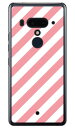 Cf LTD ピンキーコレクション ストライプA （クリア） HTC U12+ MVNOスマホ（SIMフリー端末） Coverfull スマホケース ハードケース ht..