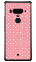 Cf LTD ピンキーコレクション ドット（小） （クリア） HTC U12+ MVNOスマホ（SIMフリー端末） Coverfull スマホケース ハードケース h..