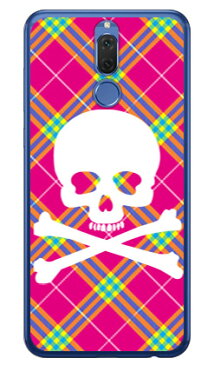 【送料無料】 スカルパンク ピンク （ソフトTPUクリア） / for HUAWEI Mate 10 lite/MVNOスマホ（SIMフリー端末） 【SECOND SKIN】huawei mate 10 lite ケース huawei mate 10 lite カバー mate 10 liteケース mate 10 liteカバー mate10lite ケース