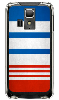 【送料無料】 Cf LTD ダービーコレクション 競馬 騎手 勝負服 【10】 青・赤袖・白三本輪 （クリア） / for LUCE KCP01K/MVNOスマホ（SIMフリー端末） 【Coverfull】luce ケース luce カバー kcp01k ケース kcp01k カバー 京セラ luceケース 京セラ