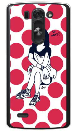 【送料無料】 Face 「so what？」 （クリア） / for LG G3 BEAT LG-D722J/UQ mobile 【SECOND SKIN】lg g3 beatケース lg g3 beatカバー ユーキューモバイル D722Jケース D722Jカバー lg g3 ケース lg g3 カバー スマホケース スマホカバー かわいい
