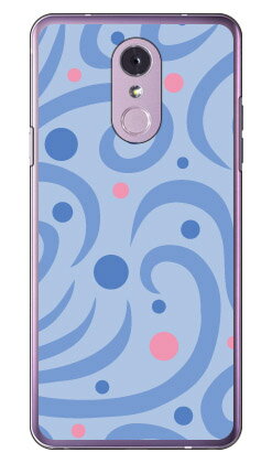 ドットウェイブ ブルー （クリア） LG Q Stylus MVNOスマホ（SIMフリー端末） Coverfull lgq stylus ケース lgq stylus カバー lgqstylus ケース lgqstylus カバー lgqstylusケース lgqstylusカバー lgq stylusケース lgq stylusカバー 送料無料