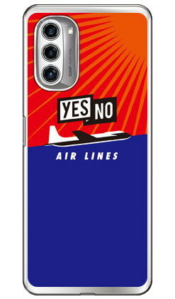 YESNO AIR LINES レッド×ブルー （ソフトTPUクリア） moto g52j 5G・g52j 5G II・g52j 5G SPECIAL YESNO ソフトケースmoto g52j 5g ケース moto g52j 5g カバー モトg52j5g ケース モトg52j5g カバー モトジー52ジェイ5G ケース 送料無料のサムネイル